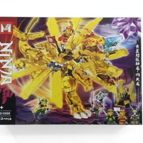 Unleash the Power of the Golden Dragon Mech: MG Ninja Building Set