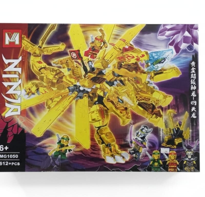 Unleash the Power of the Golden Dragon Mech: MG Ninja Building Set