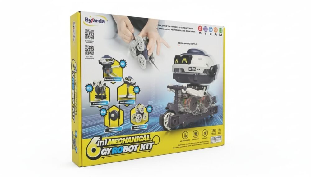 The Byjarda 6-in-1 Mechanical Gyro Robot Kit