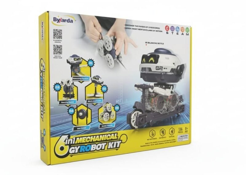 The Byjarda 6-in-1 Mechanical Gyro Robot Kit