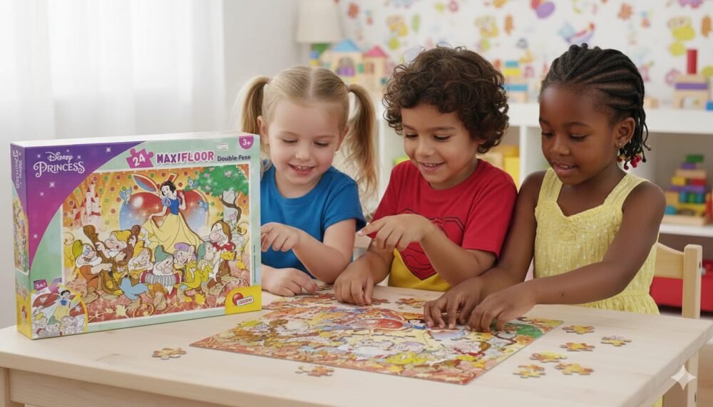 Snow White and the Seven Dwarfs MAXIFLOOR Double-Face Puzzle - 24 Pieces