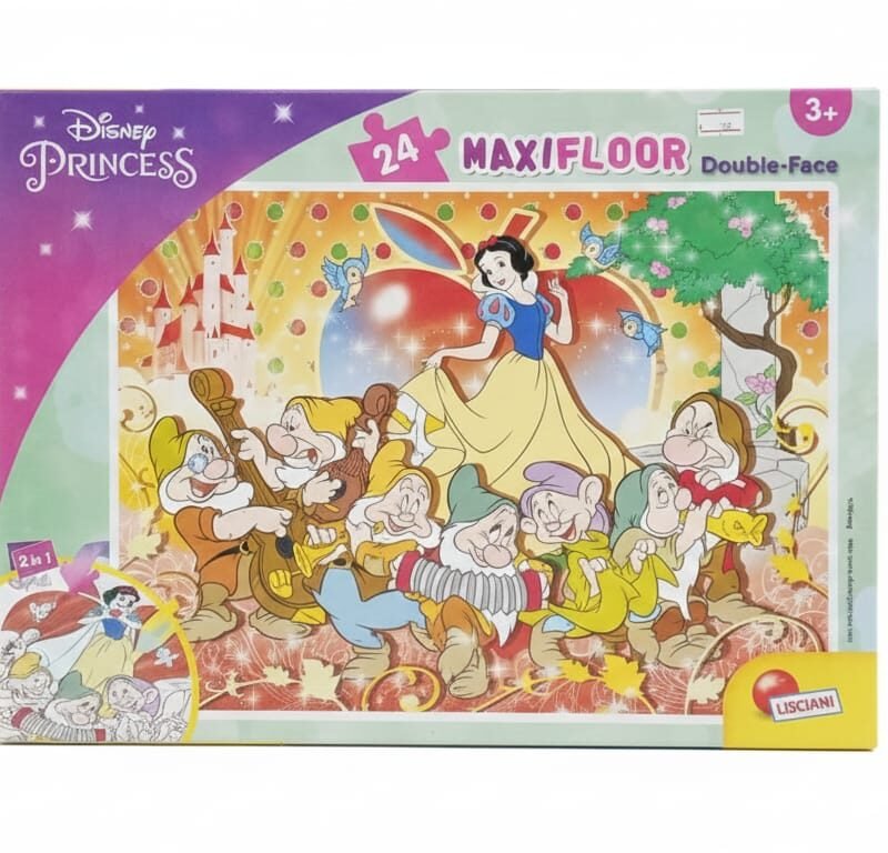 Snow White and the Seven Dwarfs MAXIFLOOR Double-Face Puzzle - 24 Pieces