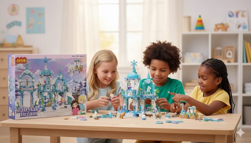 Enchanting Fairytale Dream Ice Palace Building Block Set