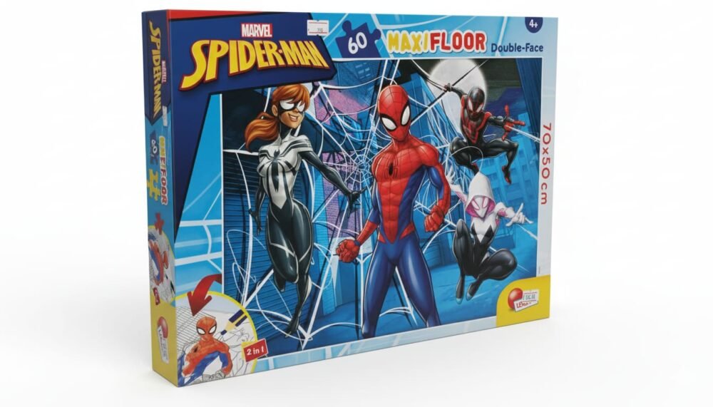 Marvel Spider-Man MAXIFLOOR Double-Face Puzzle - 60 Pieces