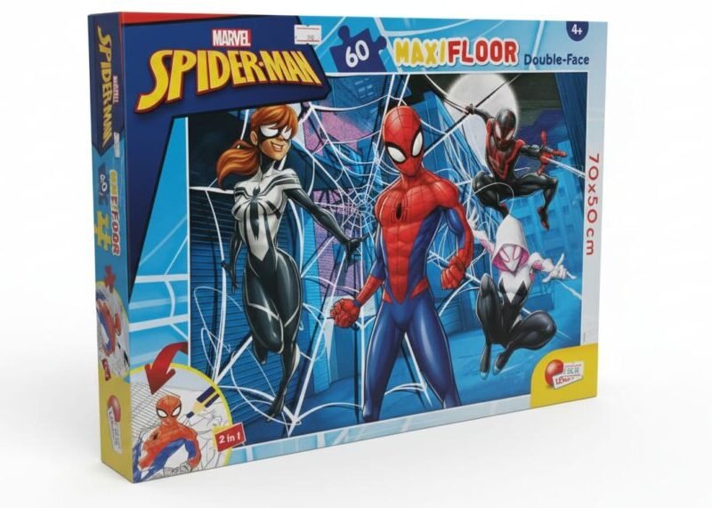 Marvel Spider-Man MAXIFLOOR Double-Face Puzzle - 60 Pieces