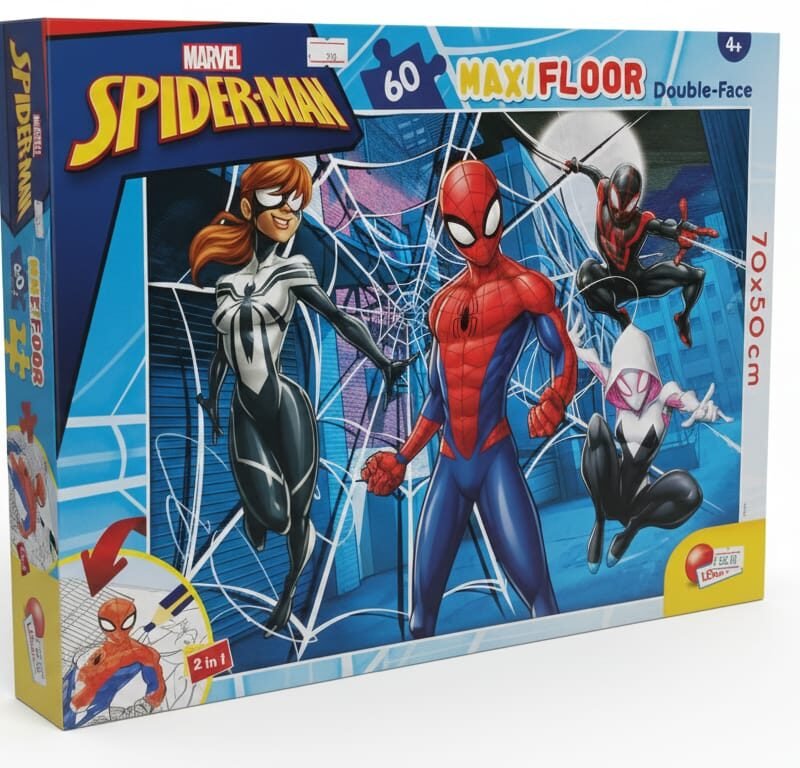 Marvel Spider-Man MAXIFLOOR Double-Face Puzzle - 60 Pieces