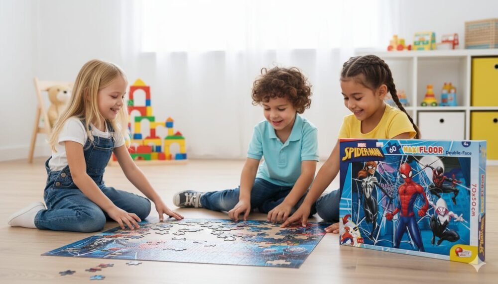 Marvel Spider-Man MAXIFLOOR Double-Face Puzzle - 60 Pieces