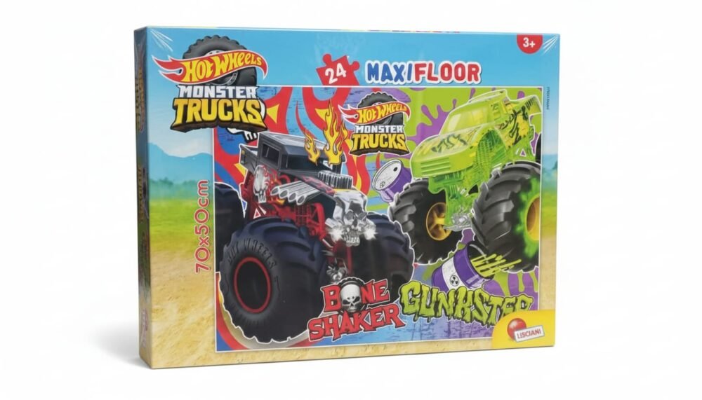 Hot Wheels Monster Trucks MAXIFLOOR Puzzle (24 Pieces)
