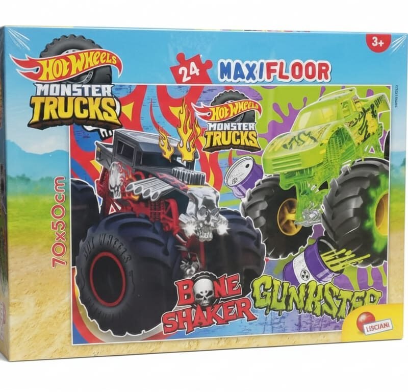 Hot Wheels Monster Trucks MAXIFLOOR Puzzle (24 Pieces)