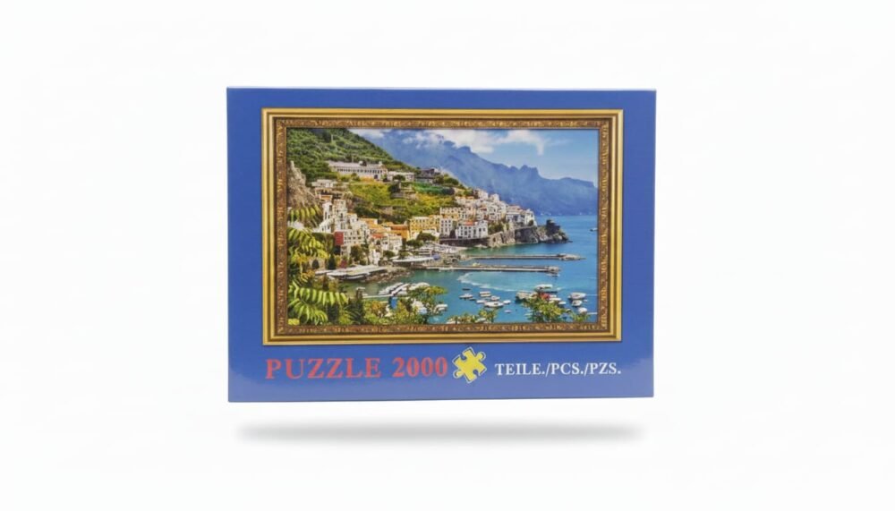 Challenging 2000-Piece Coastal Town Jigsaw Puzzle