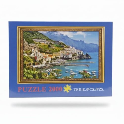 Challenging 2000-Piece Coastal Town Jigsaw Puzzle