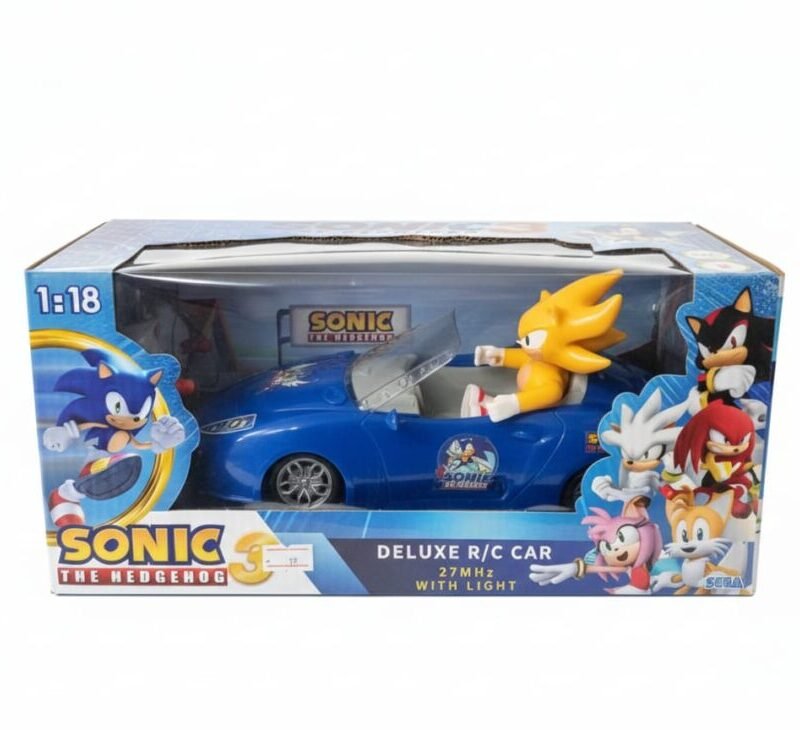 Race into Action with the Sonic the Hedgehog Deluxe R/C Car