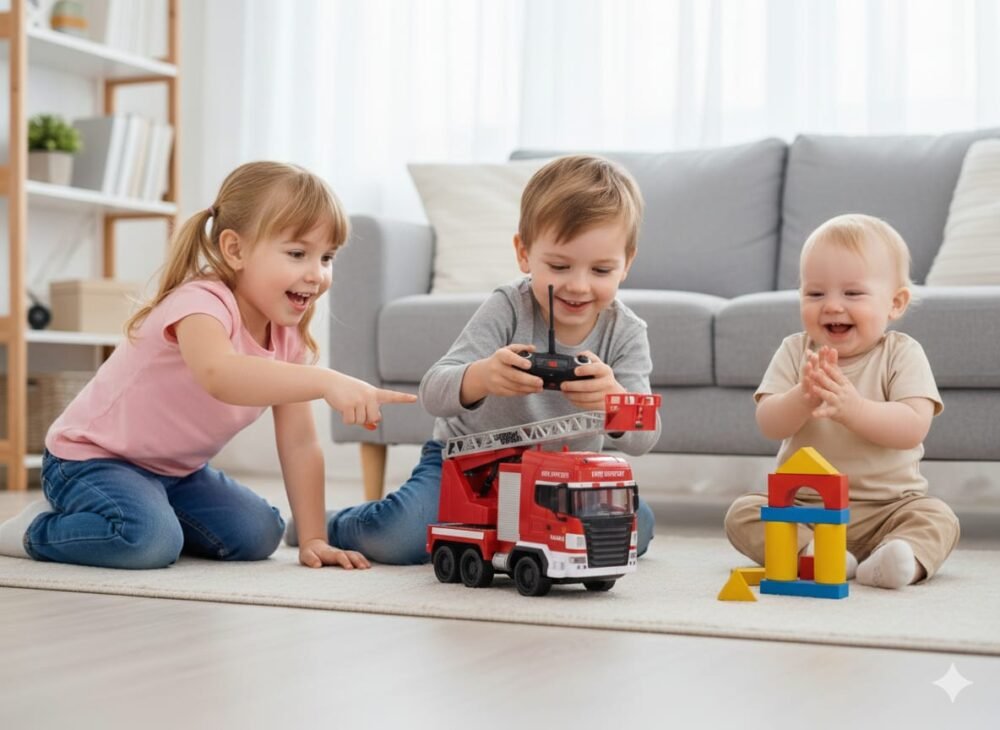 Command the Scene with the Ultimate R/C Fire Ladder Truck