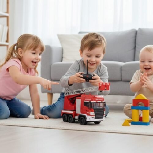 Command the Scene with the Ultimate R/C Fire Ladder Truck