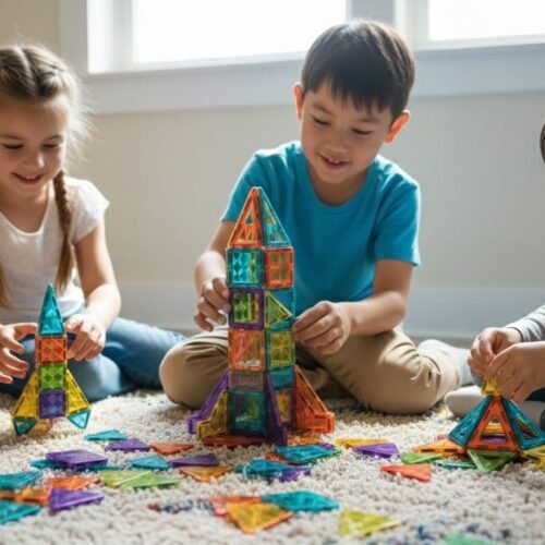 4D Surface Magnetic Building Blocks