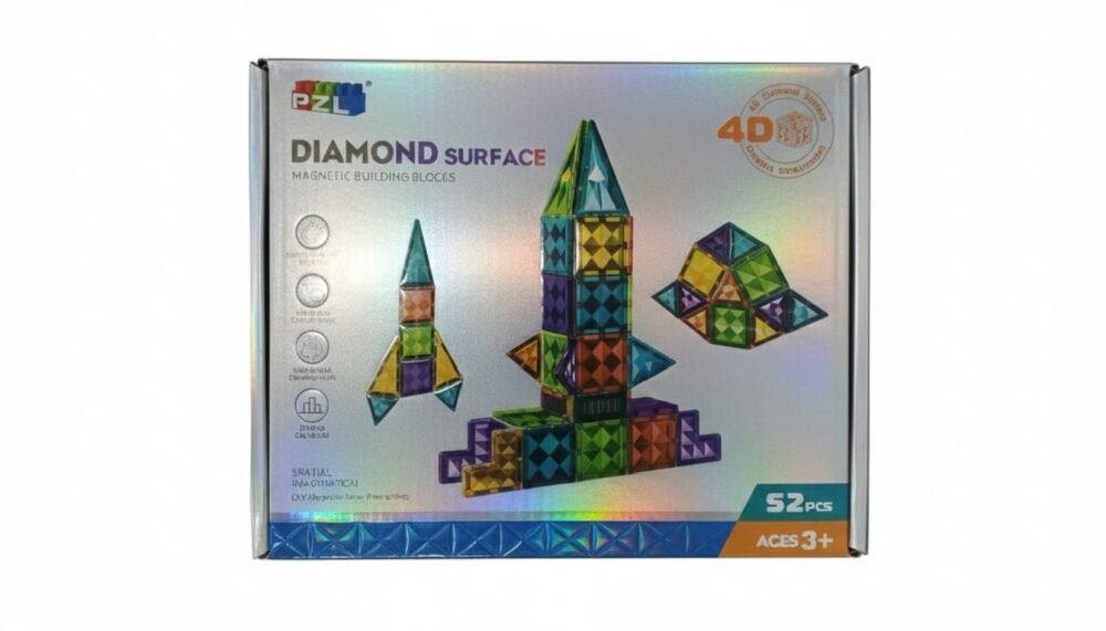 4D Surface Magnetic Building Blocks