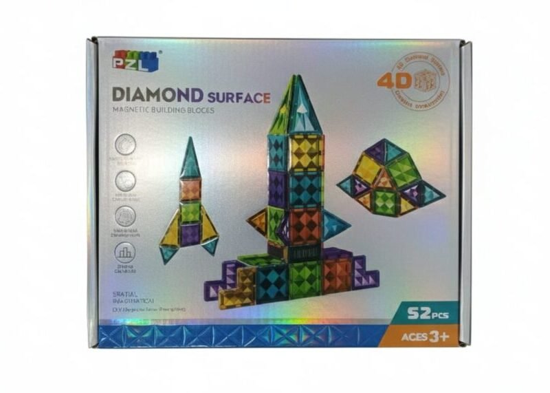 4D Surface Magnetic Building Blocks