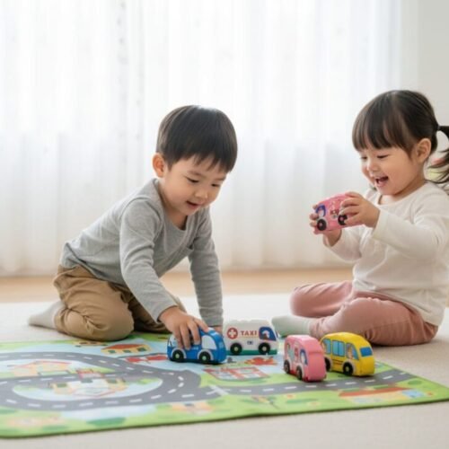 Cars In Town Wooden Vehicle Set