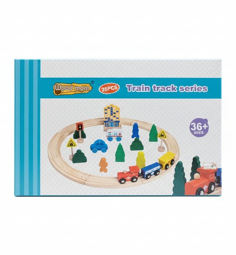 WhatsApp Image 2025-12-01 at 11.49.06 AM Woodmom 26-Piece Wooden Train Track Set
