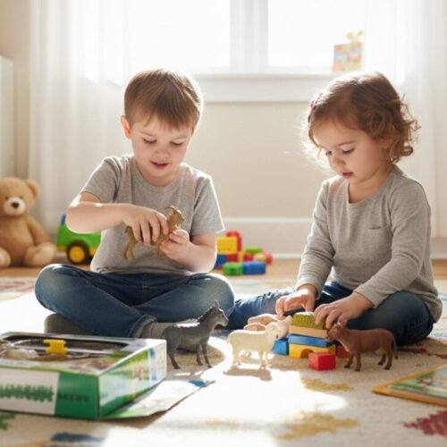 Simulated Farm Animal Toy Set