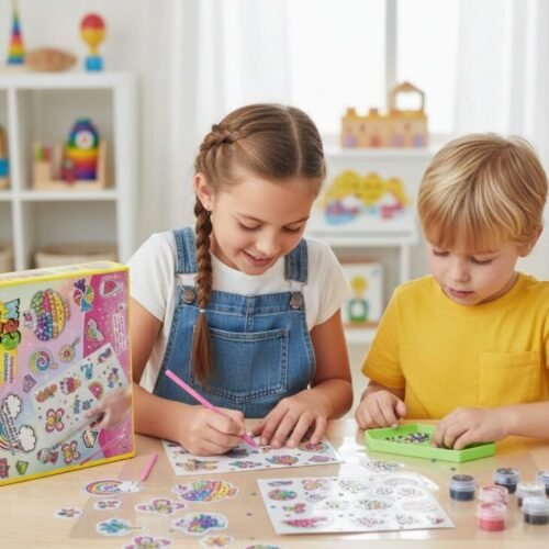 Rainbow Pop-Pop Diamond Painting Sticker Kit