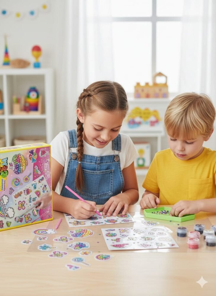 Rainbow Pop-Pop Diamond Painting Sticker Kit