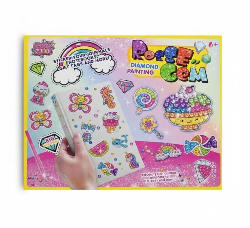 Rainbow Pop-Pop Diamond Painting Sticker Kit