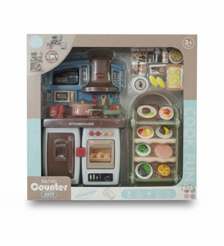 2-in-1 Kitchen Counter Suit Play Set