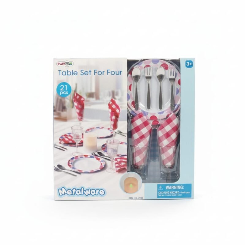 Metalware Table Set For Four (21 Pcs)