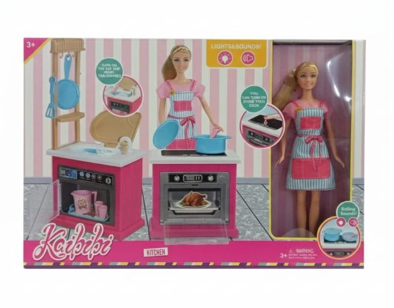 Deluxe Chef Doll and Kitchen Playset