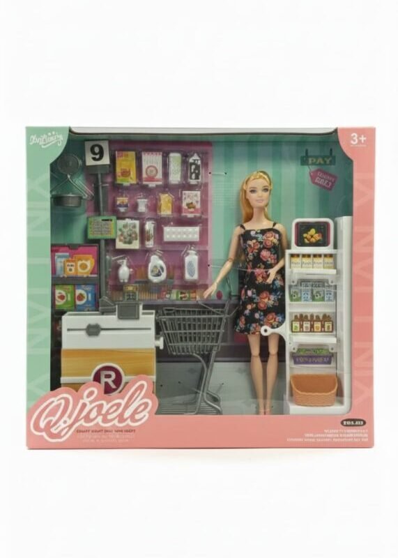 Ayoele Supermarket Shopping Doll Play Set
