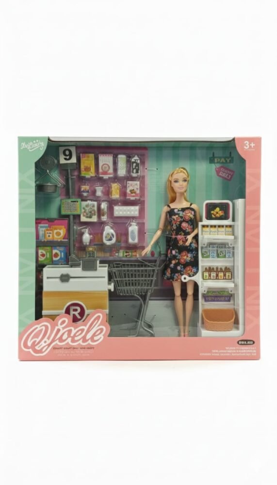 Ayoele Supermarket Shopping Doll Play Set