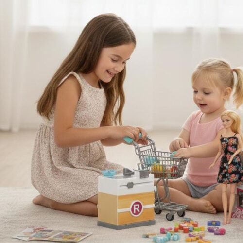 Ayoele Supermarket Shopping Doll Play Set