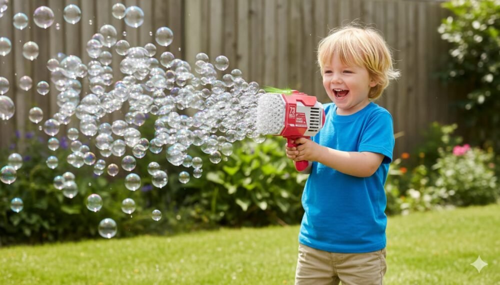 73 Bubble Rocket Electric Bubble Machine