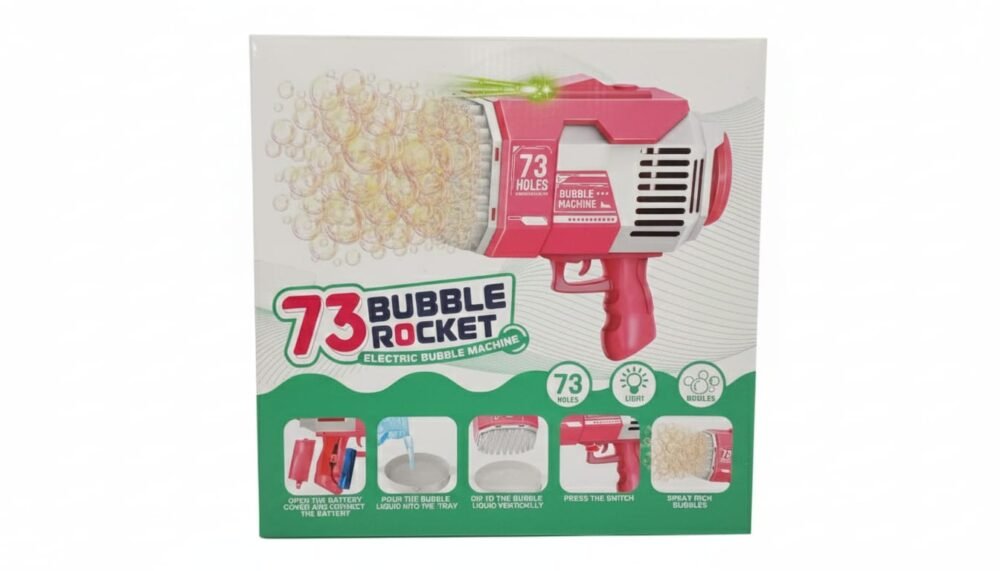 73 Bubble Rocket Electric Bubble Machine