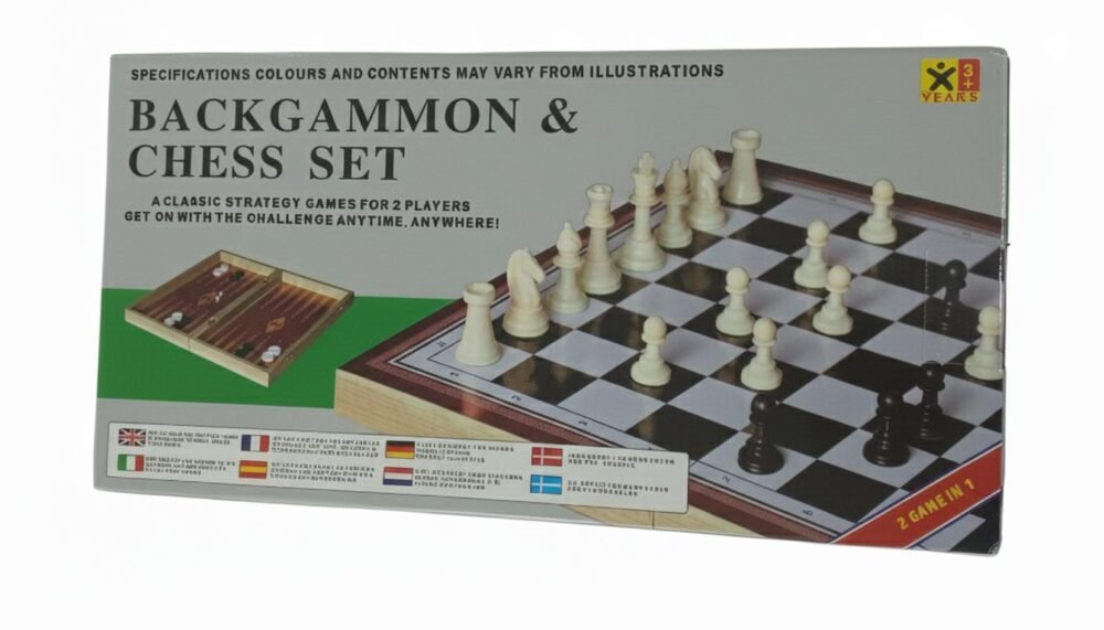 Classic Strategy Fun: Chess & Backgammon Set