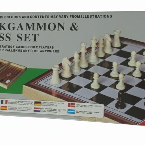 Classic Strategy Fun: Chess & Backgammon Set