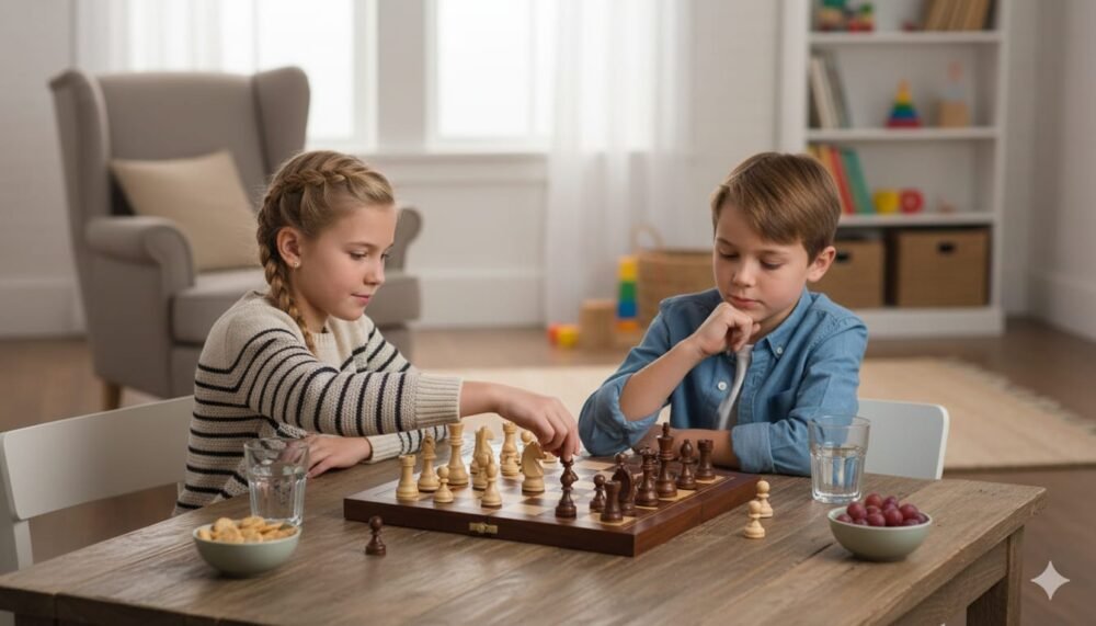 Magnetic Wooden Chess & Checkers Set