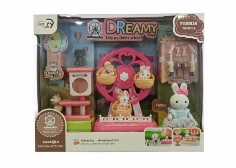 Dreamy Happy Ferris Wheel Amusement Park Toy Set