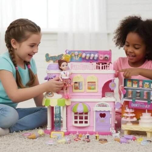 Bella Fun Play House and Shopping Store Playset