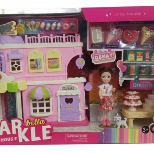 Bella Fun Play House and Shopping Store Playset
