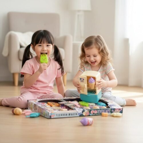 Fun-Filled Mini Fridge & Ice Cream Play Set