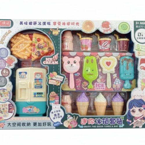 Fun-Filled Mini Fridge & Ice Cream Play Set