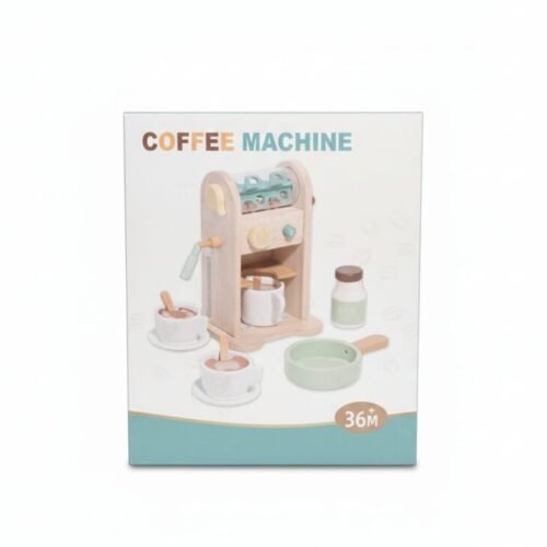 Wooden Coffee Machine Play Set