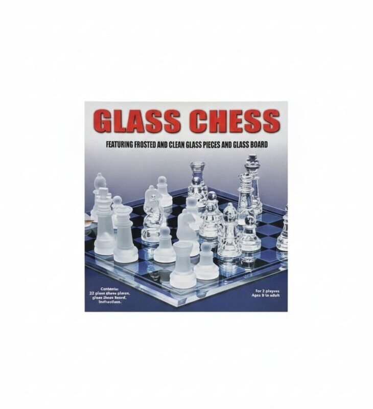 Elegant Glass Chess Set