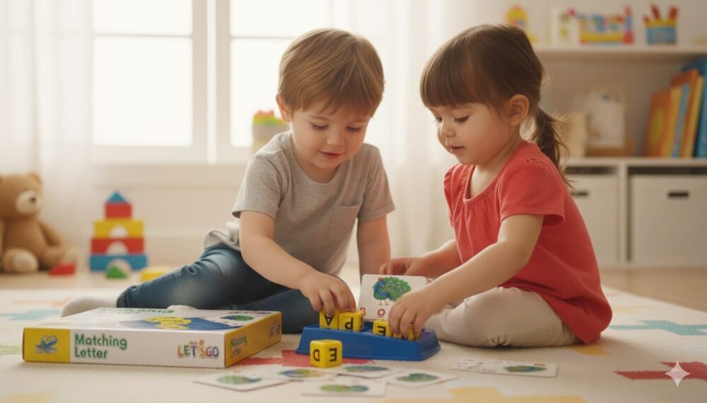 LET'S GO Matching Letter Game