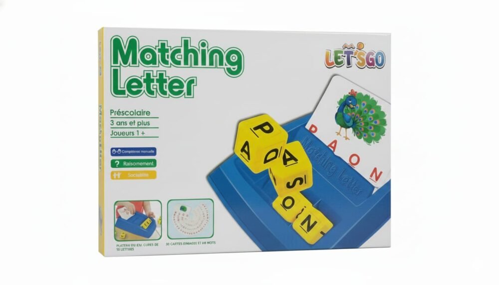 LET'S GO Matching Letter Game