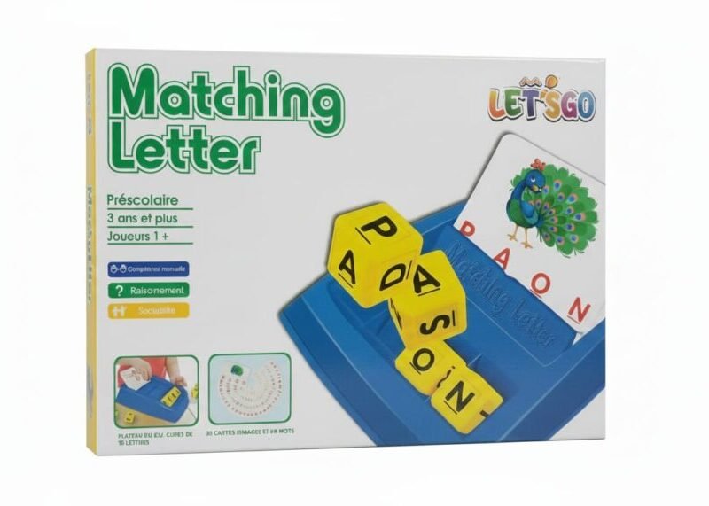 LET'S GO Matching Letter Game