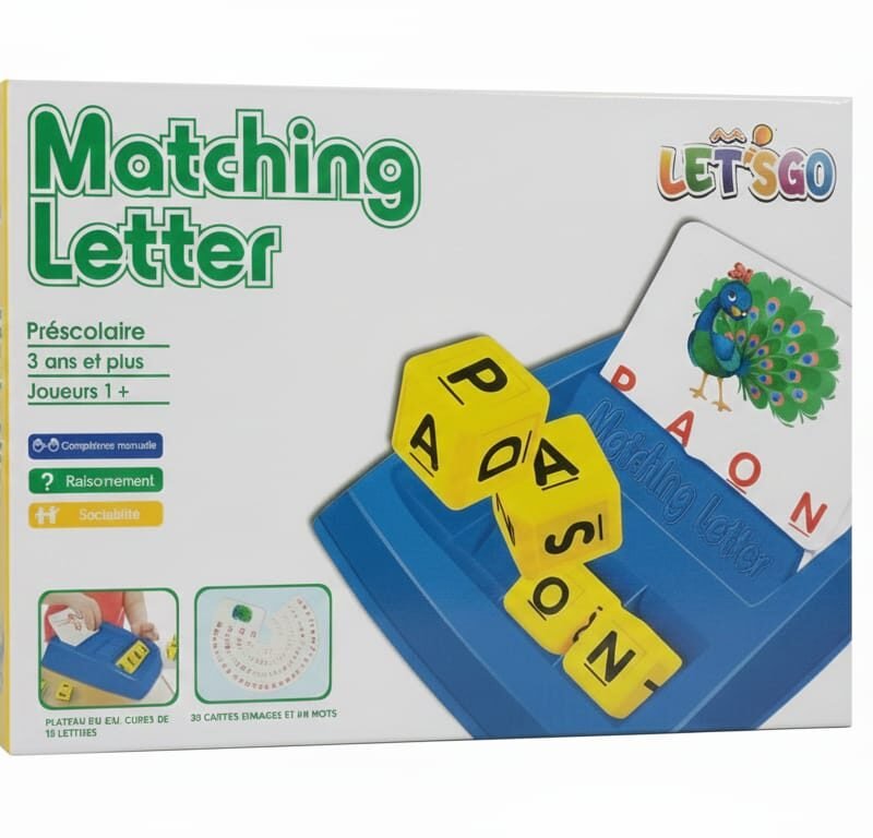 LET'S GO Matching Letter Game