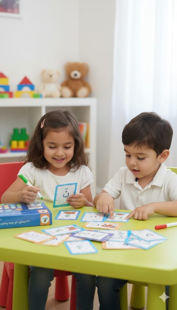 مجموعة تعليم الحروف العربية باللمس والقلم